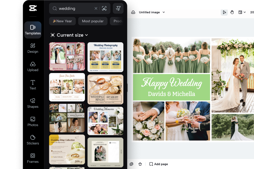 Bước 1: Tải lên thiết kế của bạn hoặc tìm mẫu